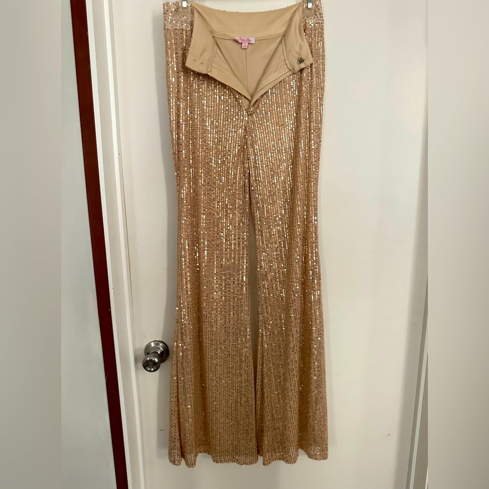 Champagne sparkle pants